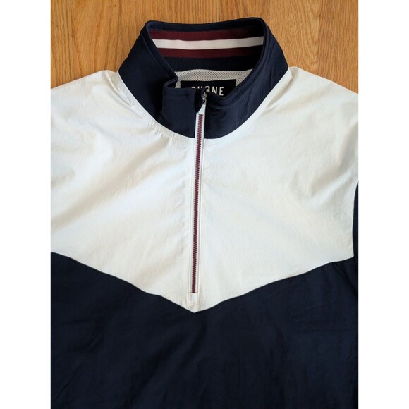 Rhone Mens Small 1/4 Zip Performance Pullover Blue White Mesh Lined Casual Logo - Picture 4 of 10